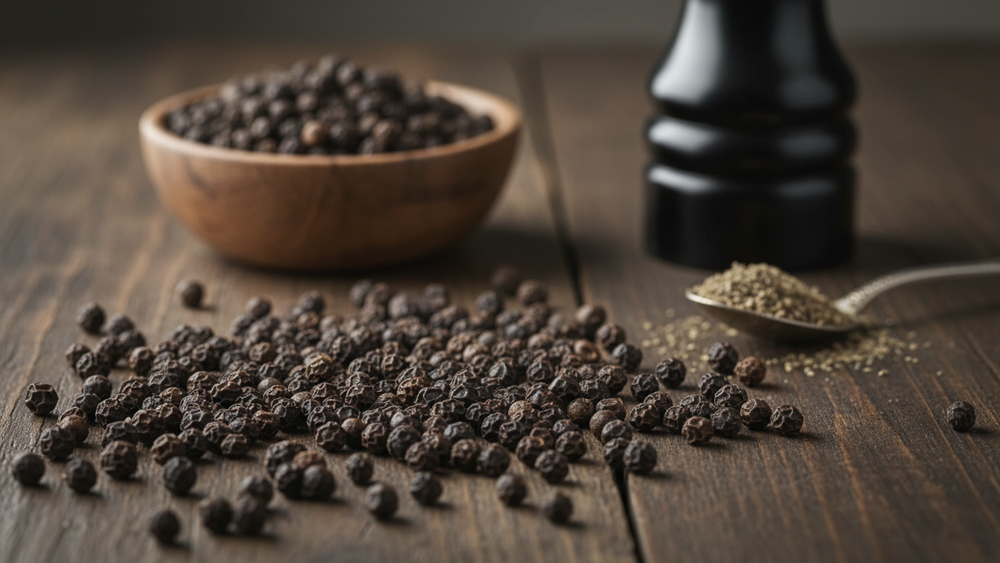 Whole Black Pepper – 100% Organic | Premium Wayanadan Peppercorns